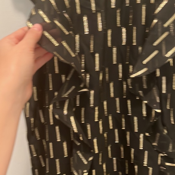 Womens Black and Gold Worthington Dress - Picture 9 of 9